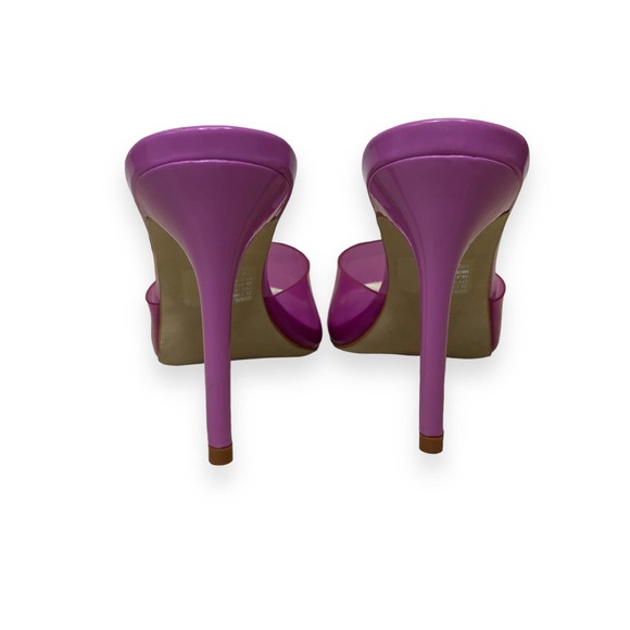 Steve Madden Signal Open Toe Heeled Sandal Clear Lilac - Picture 7 of 8